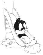 Zwariowane melodie Kolorowanie Online